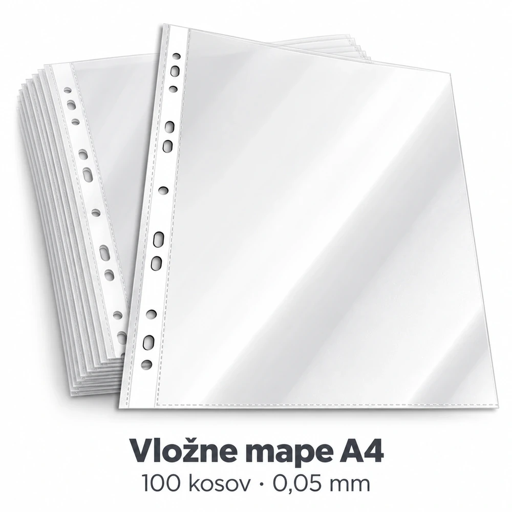 Durable 267219 prozorne vložne mape A4, 100 kosov