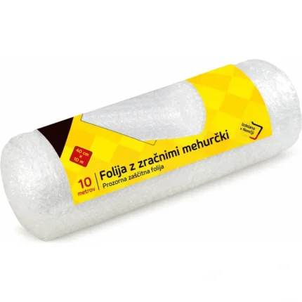 Idena 10400 folija z zračnimi mehurčki, 40 cm × 10 m, prozorna