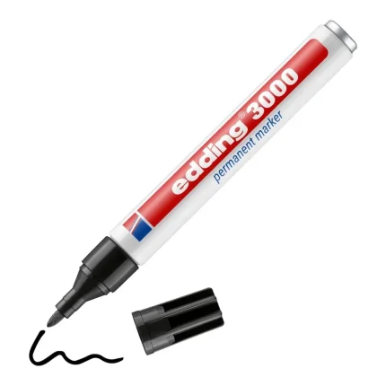 edding 3000 trajni marker, črn, 1,5–3 mm