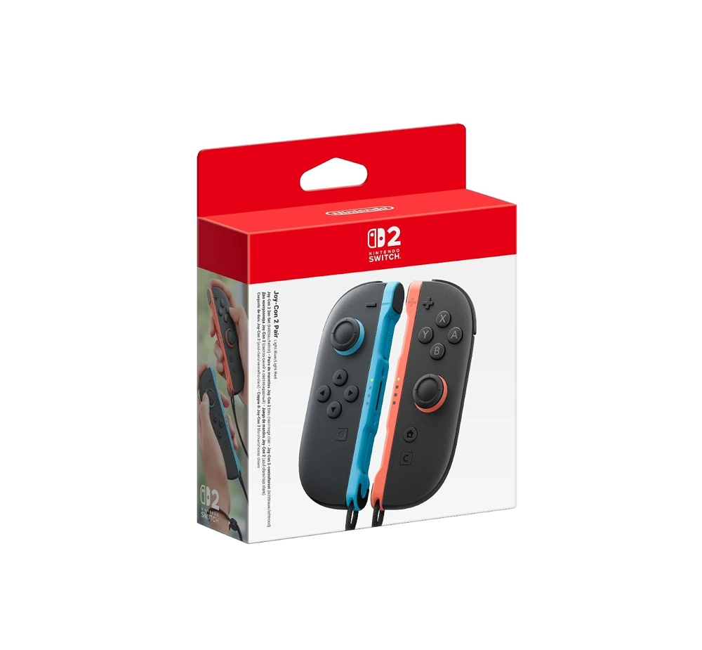 Krmilnika Joy-Con 2 s svetlo modrimi in svetlo rdečimi poudarki v kompletu