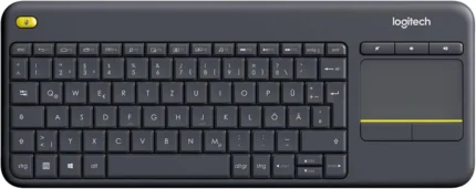 Tipkovnica Logitech K400 Plus s sledilno ploščico in nemškimi tipkami QWERTZ