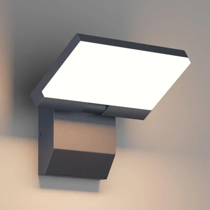 K-Bright zunanja LED stenska svetilka, 24 W, antracit