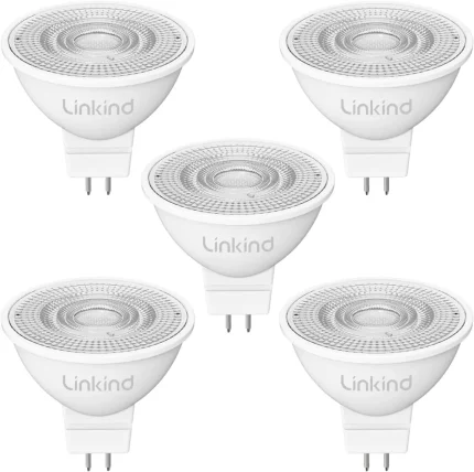 Linkind LED GU5.3 MR16, 12 V, 360 lm, 2700 K, 5 kosov
