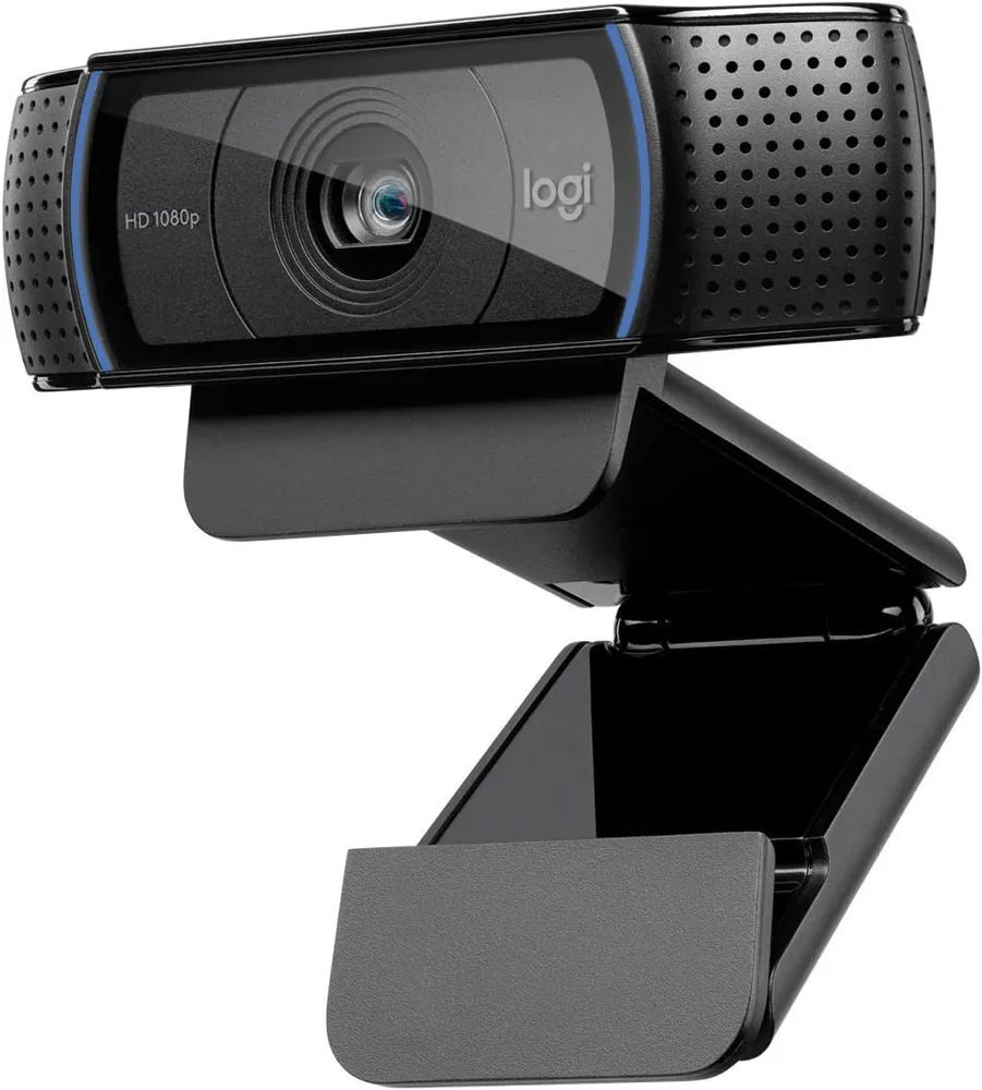 Črna spletna kamera Logitech C920 HD Pro s pritrdilno sponko