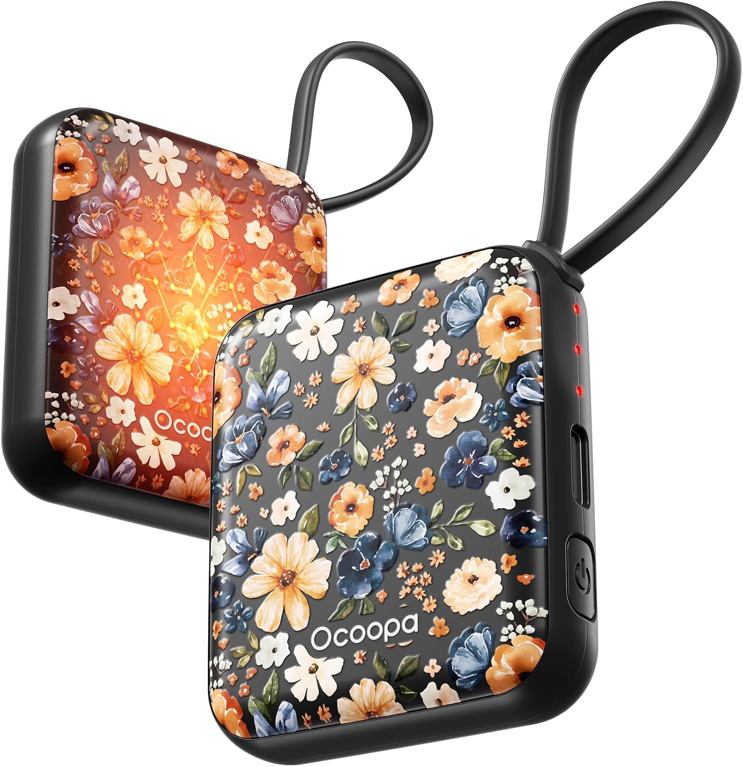 OCOOPA UT5 Nano grelnika rok USB-C s cvetličnim vzorcem Meadow Whispers, komplet 2 kosov