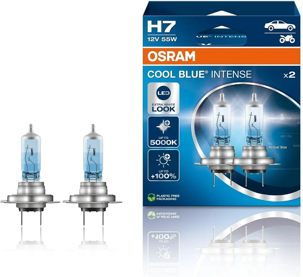 Komplet dveh žarnic OSRAM Cool Blue Intense H7 64210CBN-2HB