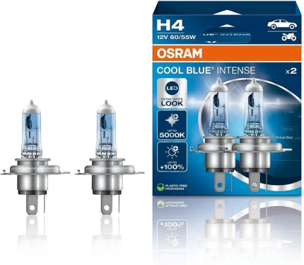 OSRAM Cool Blue Intense H4 halogenske žarnice, 2 kosa