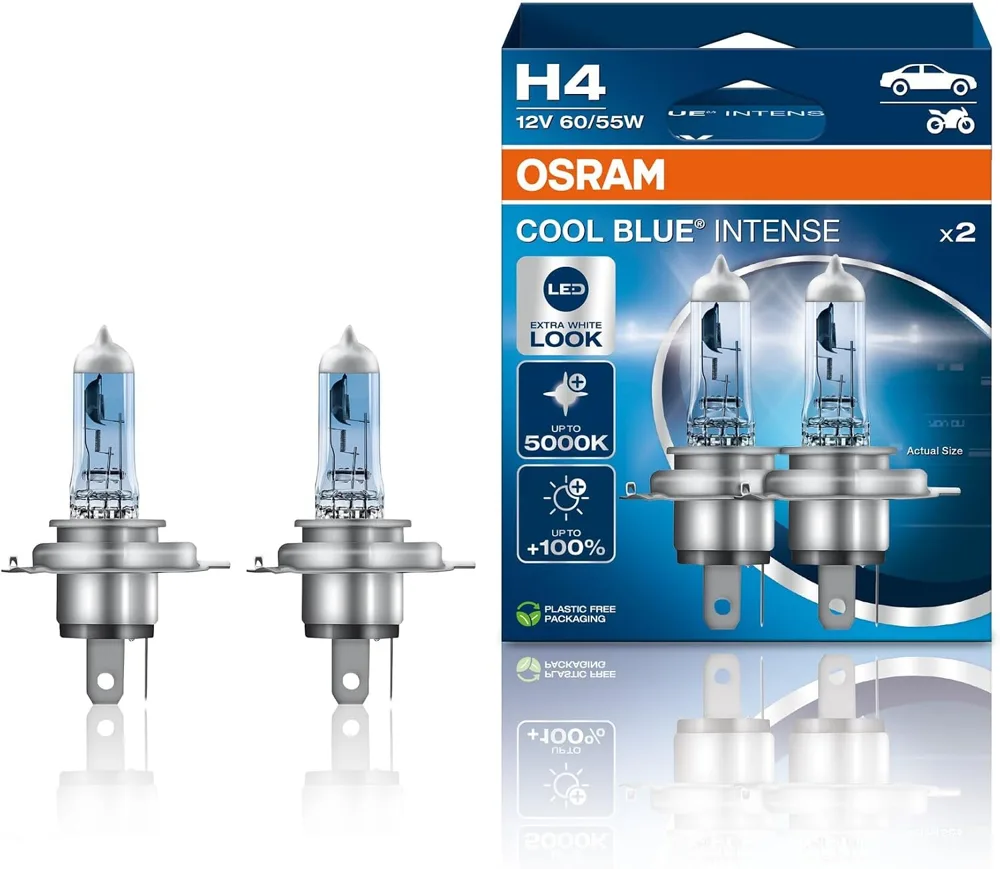 OSRAM Cool Blue Intense H4 halogenske žarnice, 2 kosa