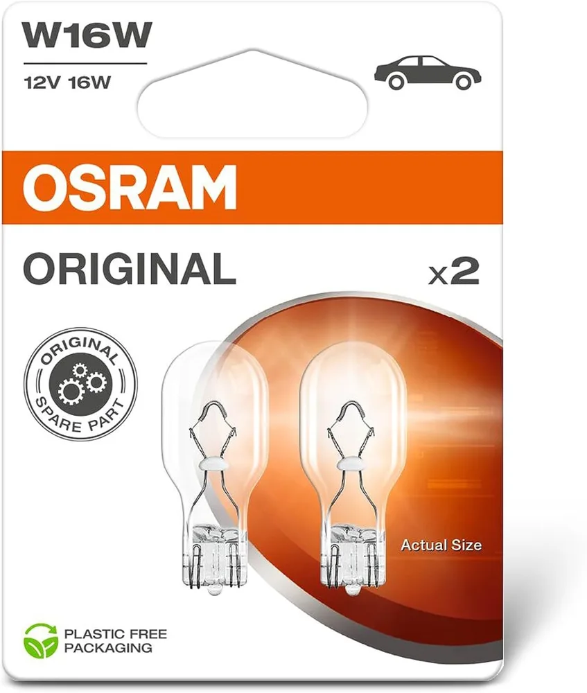 OSRAM Original Line W16W signalni žarnici, 12 V, 2 kosa