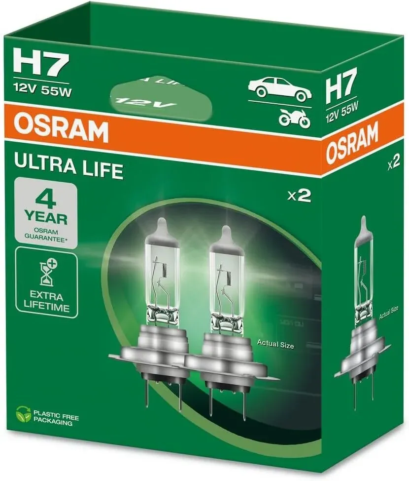 Komplet dveh žarnic OSRAM Ultra Life H7 64210ULT-2HB