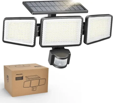 Philips solarni reflektor s senzorjem, 1200 lm, tri glave