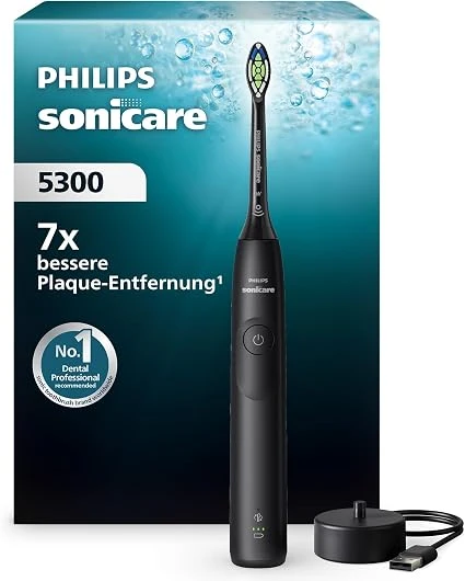 Philips Sonicare 5300, črna električna zobna ščetka HX7101/01
