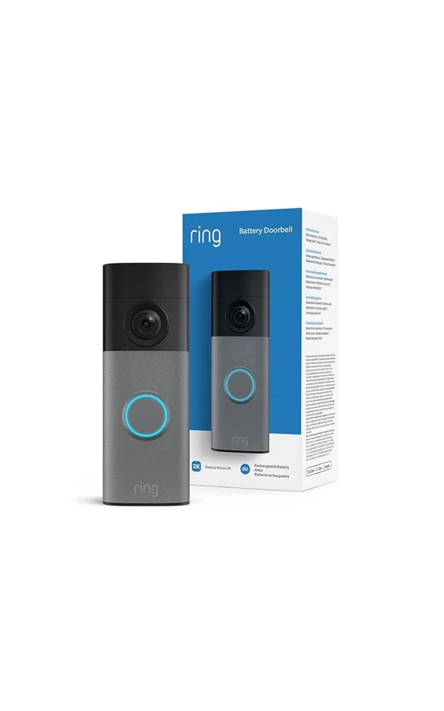 Ring Battery Video Doorbell 2K, siv akumulatorski videozvonec