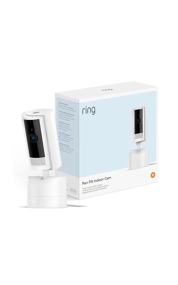 Ring Pan-Tilt Indoor Camera, bela vrtljiva notranja kamera