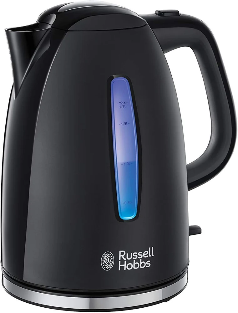 Russell Hobbs kuhalnik vode Textures+ 22591-70, črn z modrim prikazom