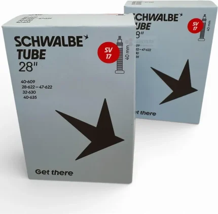 Dve zračnici Schwalbe SV17 v embalaži z ventilom Presta 40 mm