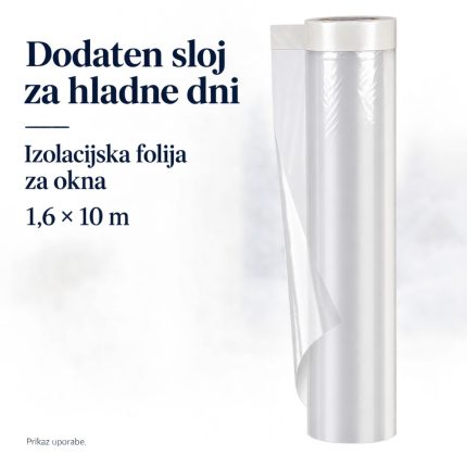 Yotache izolacijska folija za okna, 1,6 × 10 m