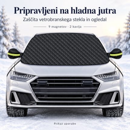 Mengine zaščita vetrobranskega stekla in ogledal – črna
