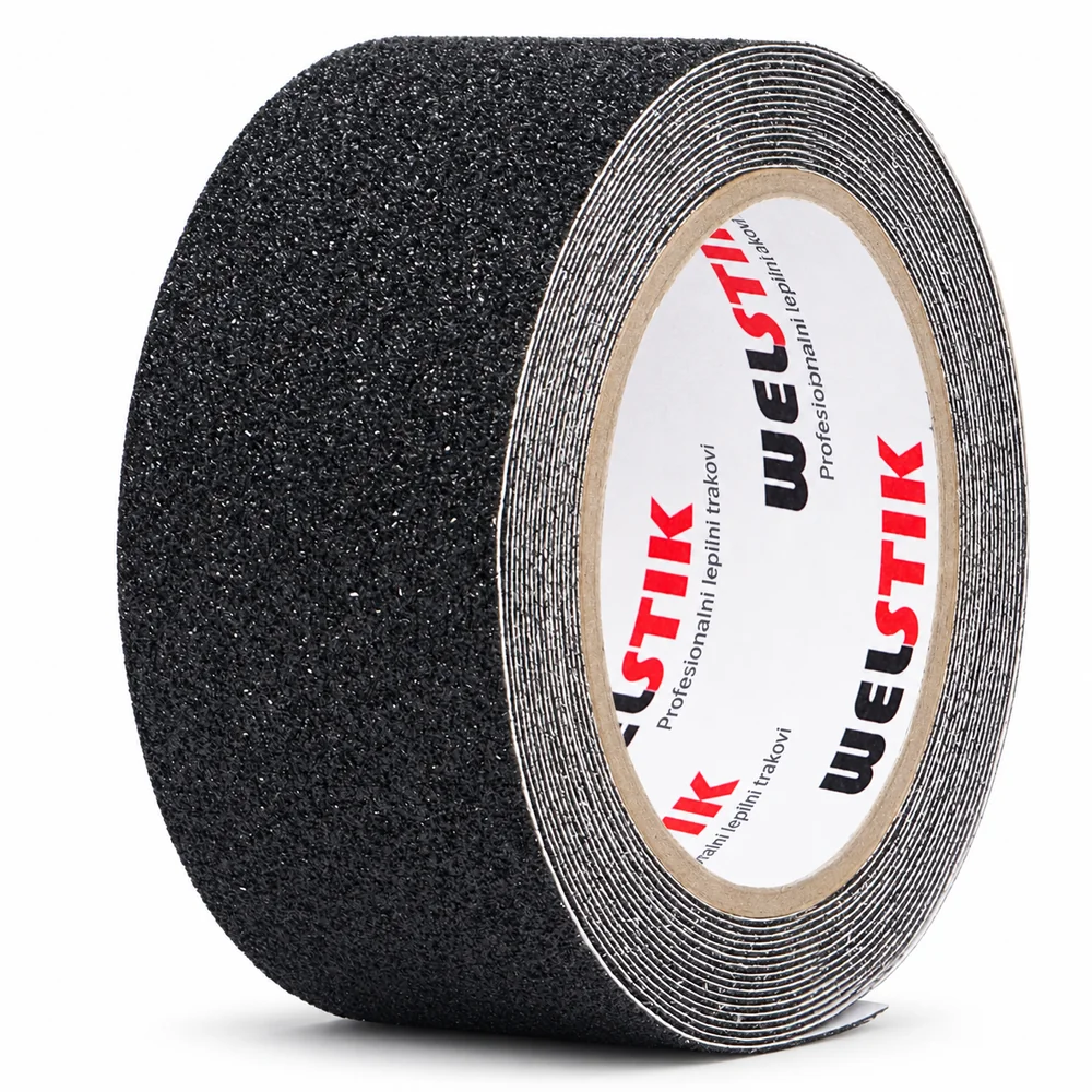 WELSTIK protizdrsni trak – WELSTIK protizdrsni trak, 5 cm × 5 m, črn