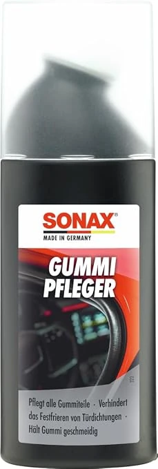 SONAX GummiPfleger sredstvo za nego gumijastih tesnil, črna steklenička z gobico in prozornim pokrovčkom