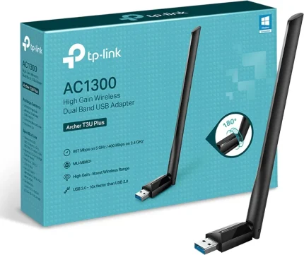 Wi-Fi USB adapter TP-Link Archer T3U Plus z zunanjo anteno