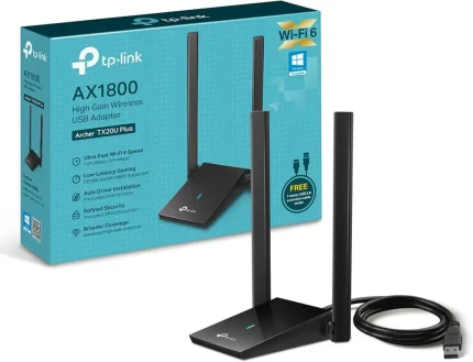Adapter Wi-Fi TP-Link Archer TX20U Plus z dvema antenama in kablom