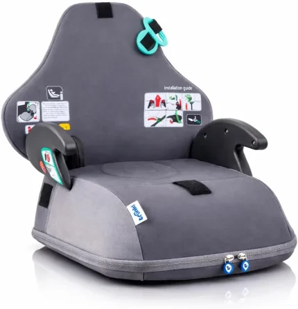 Trunki BoostApak i-Size jahač in nahrbtnik, 126–150 cm, siv