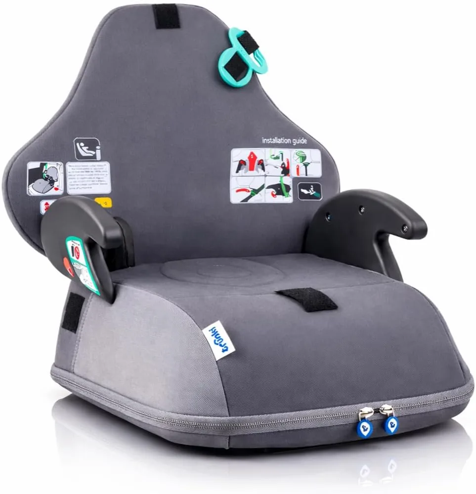 Trunki BoostApak i-Size jahač in nahrbtnik, 126–150 cm, siv