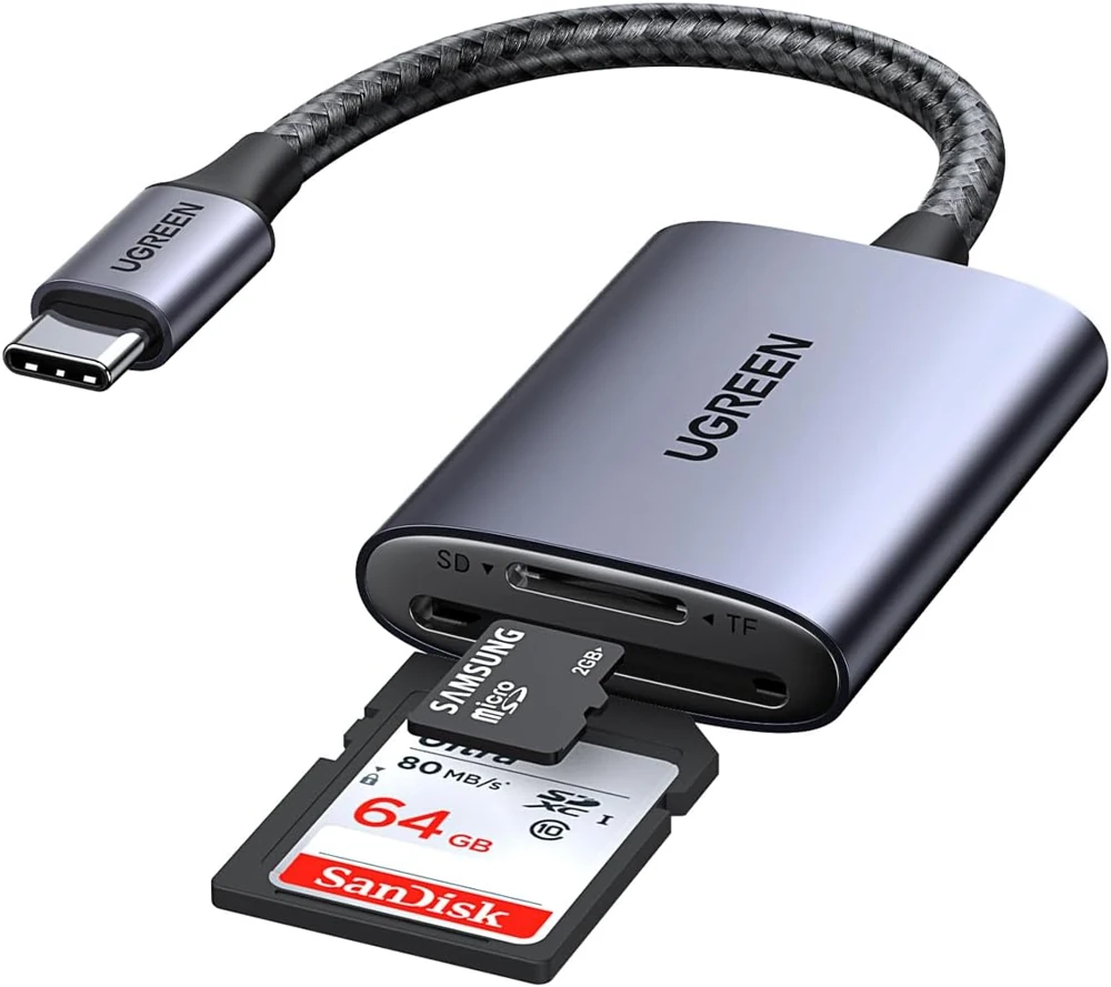 Čitalnik pomnilniških kartic UGREEN 80888 z režama SD in microSD
