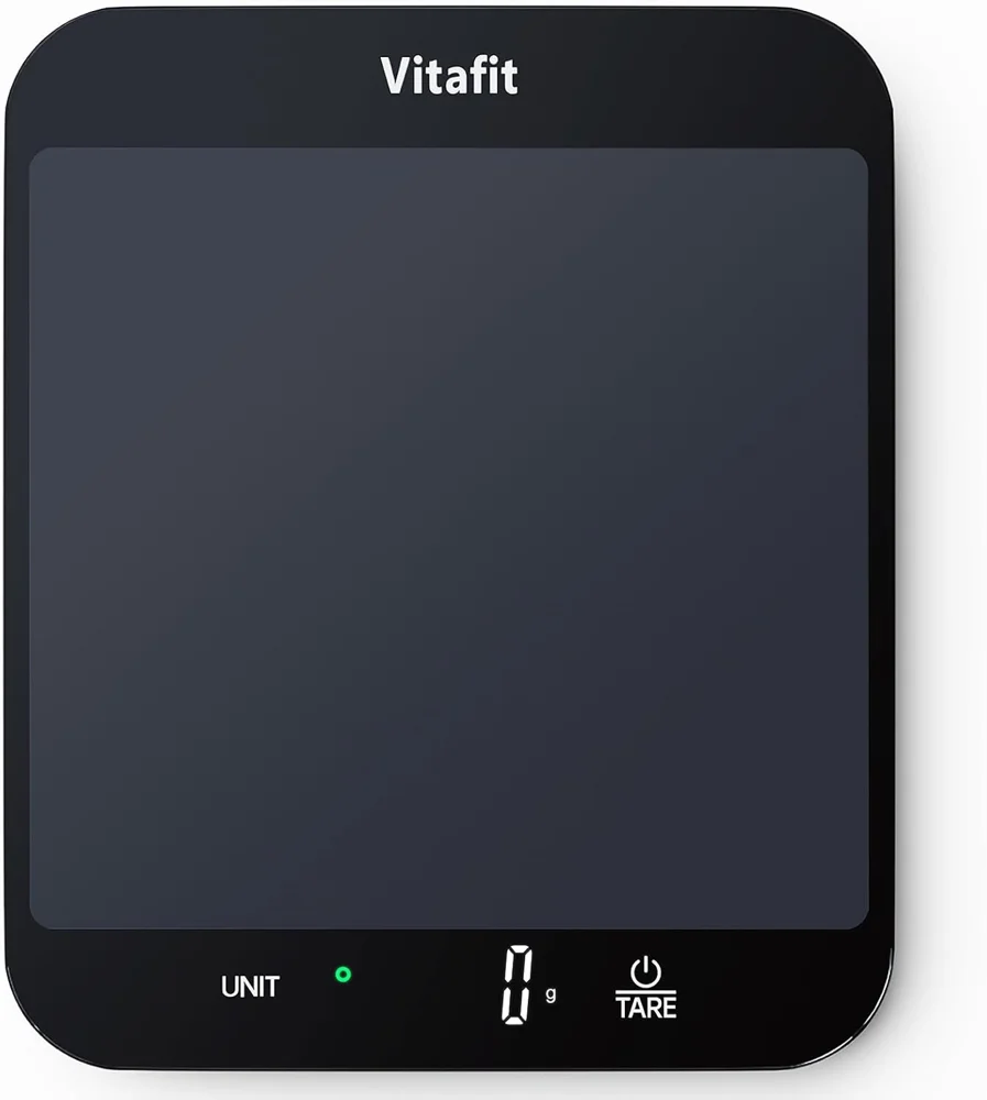 Vitafit kuhinjska tehtnica 15 kg v črni barvi
